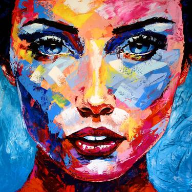 Original Abstract People Paintings by Eugen Dick