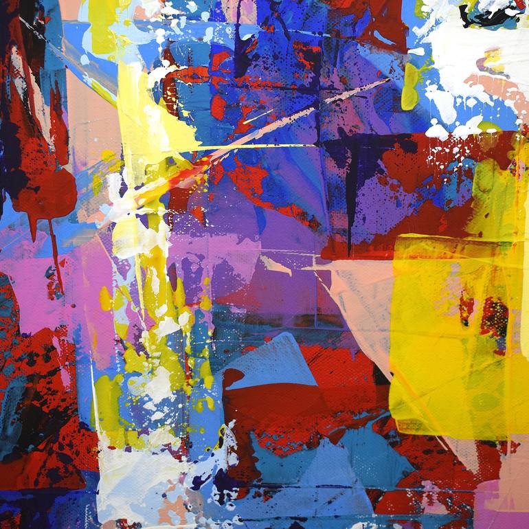 Original Abstract Portrait Painting by Eugen Dick