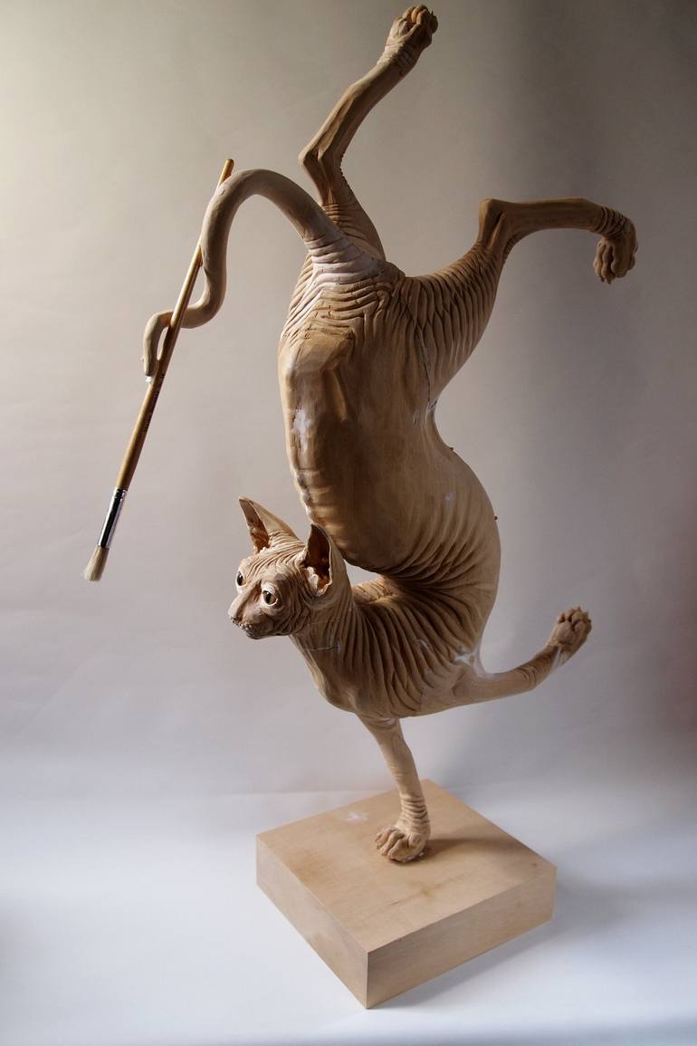 Original Figurative Animal Sculpture by Stefan Nenov
