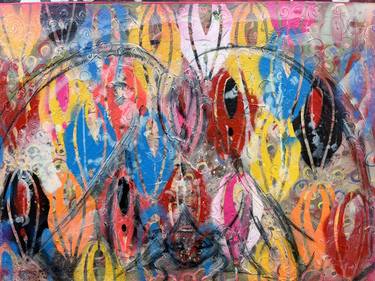 Original Abstract Expressionism Abstract Mixed Media by Serj Sabet