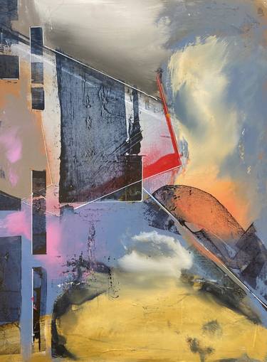 Original Surrealism Abstract Painting by Kurt Niederhaus