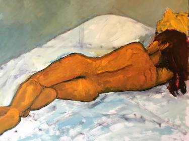 Original Expressionism Nude Paintings by Victor Mashaal