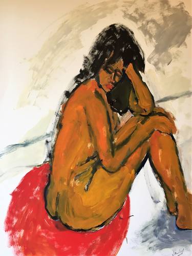 Original Figurative Women Paintings by Victor Mashaal