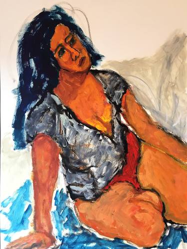 Original Figurative Women Paintings by Victor Mashaal