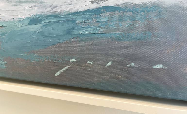 Original Abstract Seascape Painting by Malia Quinn