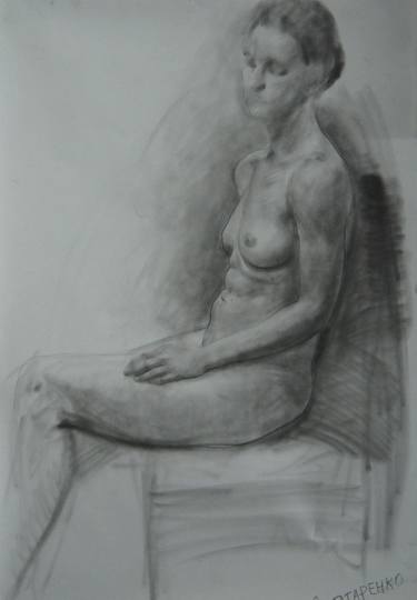 Original Figurative Nude Drawings by Igor Tatarenko