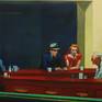Nighthawks is a 1942 oil on canvas painting by Edward Hopper that portrays people in a downtown diner late at night.
It has been described as Hopper's best known work and is one of the most recognizable paintings in American art.
This is my copy of Hopper.