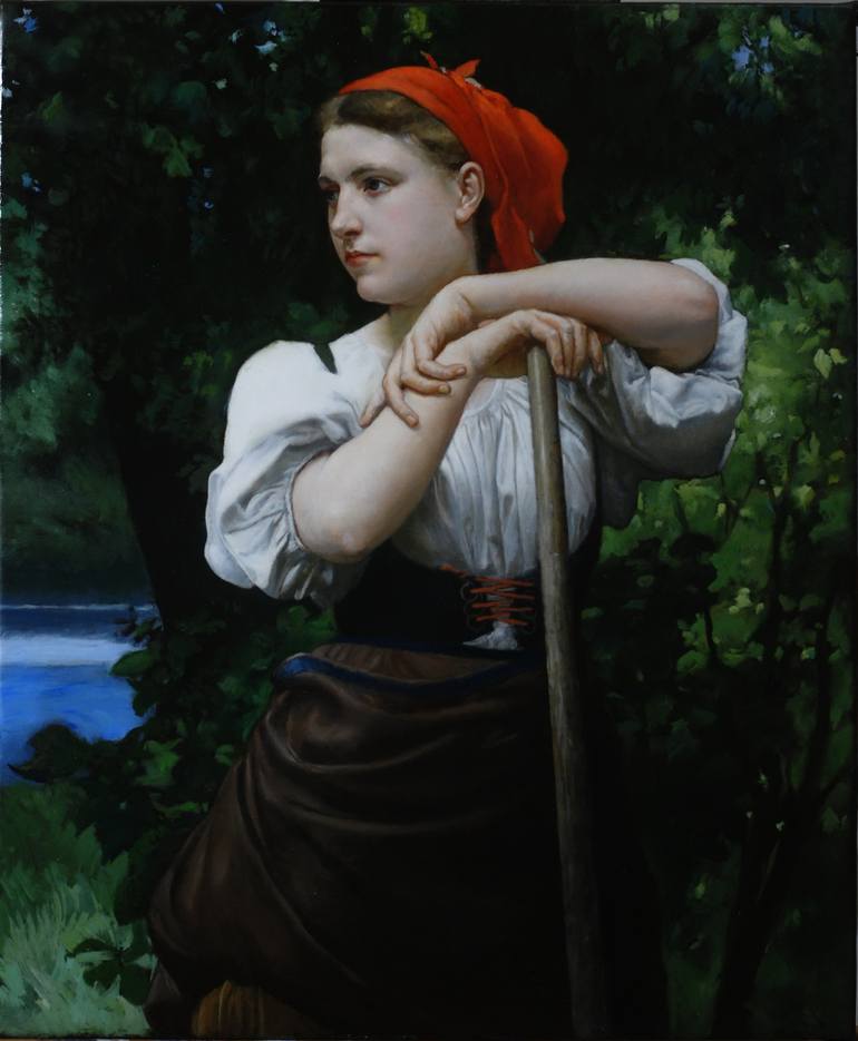 The Haymaker. Copy of William-Adolphe Bouguereau Painting by Igor ...