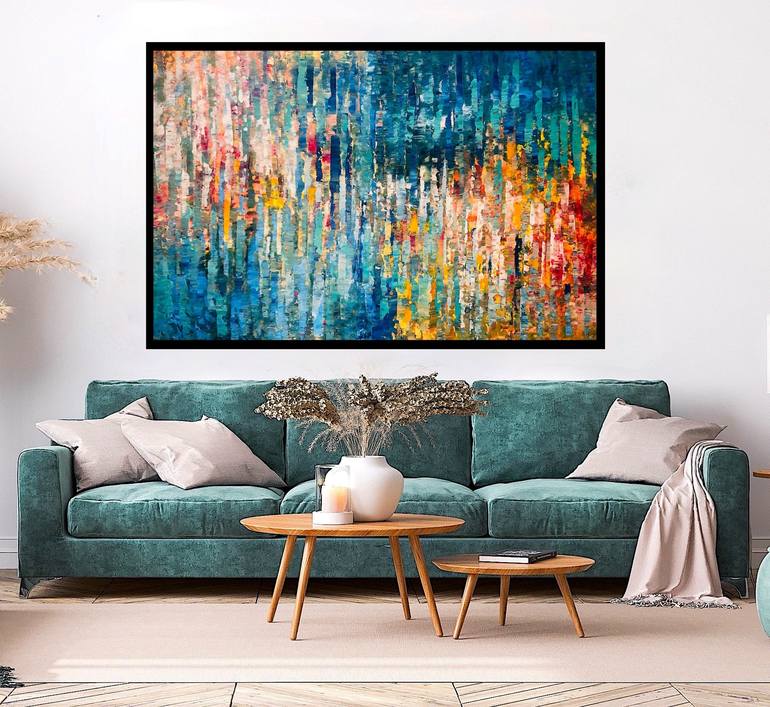 Original Abstract Expressionism Abstract Painting by Dam Domido