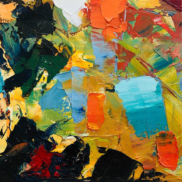 Original Abstract Expressionism Abstract Painting by Dam Domido