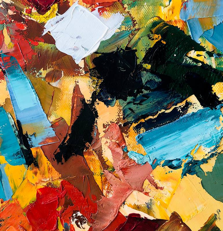 Original Abstract Expressionism Abstract Painting by Dam Domido