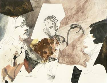 Print of Abstract People Collage by dale pesmen