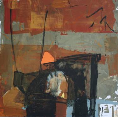 Original Abstract Expressionism Abstract Painting by Svetla Radulova