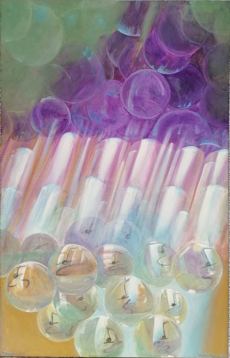 Original Conceptual Abstract Painting by Nikolay Darakchiev