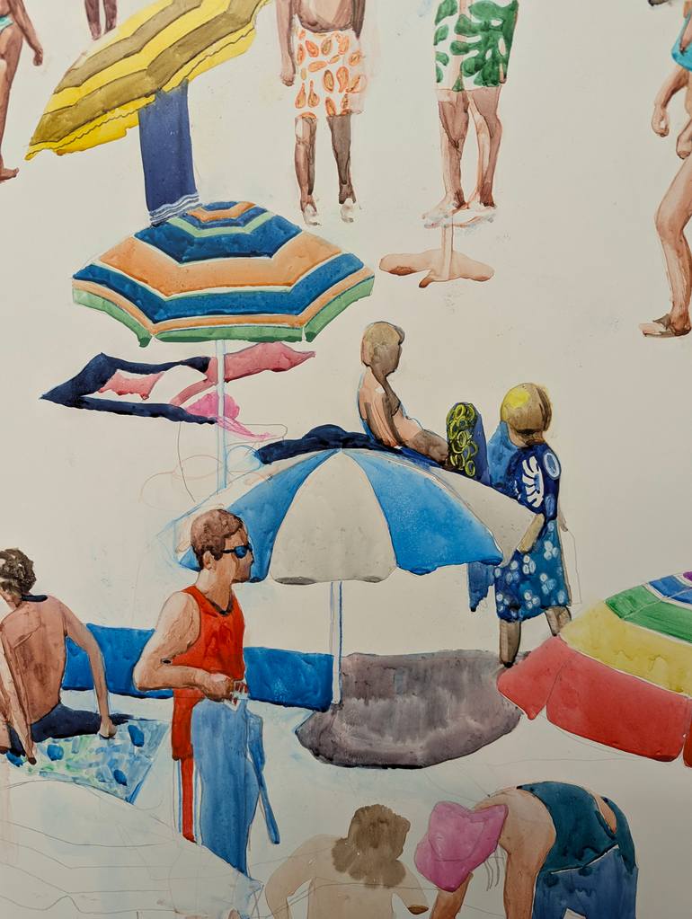 Original Contemporary Beach Painting by Annabelle Shelton
