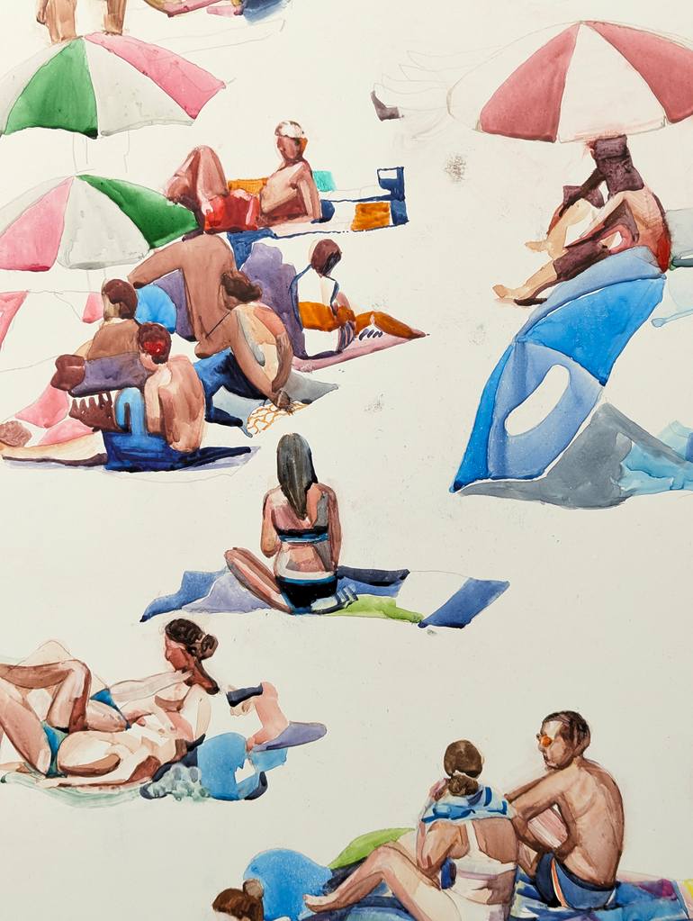 Original Contemporary Beach Painting by Annabelle Shelton