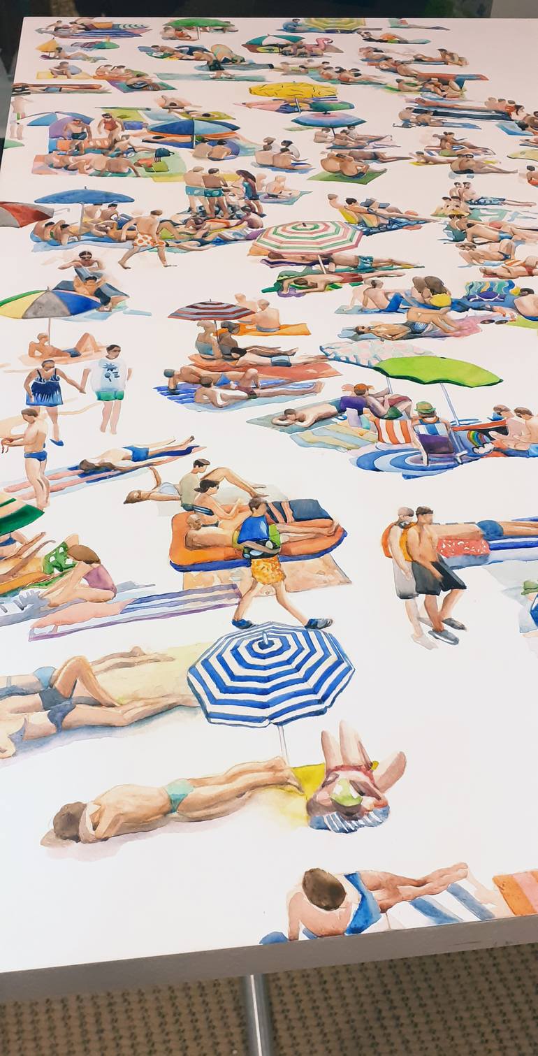 Original Contemporary Beach Painting by Annabelle Shelton