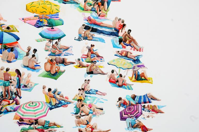 Original Contemporary Beach Painting by Annabelle Shelton