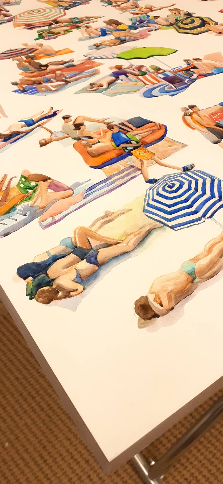 Original Contemporary Beach Painting by Annabelle Shelton