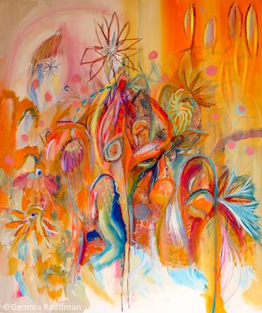 Original Abstract Expressionism Abstract Paintings by Gemma Kauffman