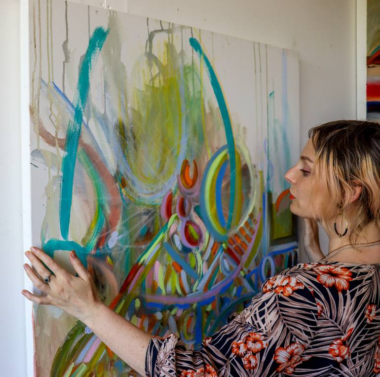 Original Expressionism Abstract Painting by Gemma Kauffman
