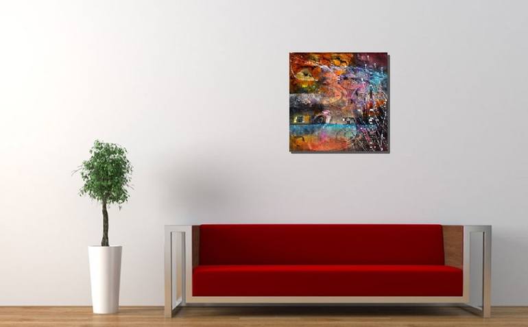 Original Abstract Expressionism Abstract Painting by Rigel Sauri