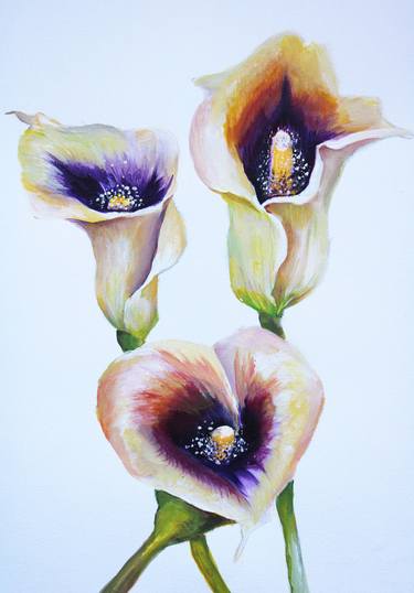 Print of Art Deco Floral Paintings by Sonia Chivarar