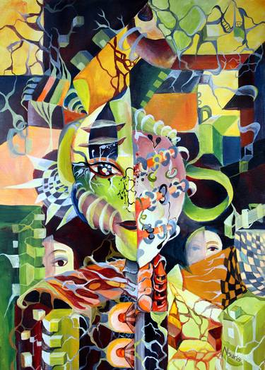 Print of Abstract Paintings by Sonia Chivarar