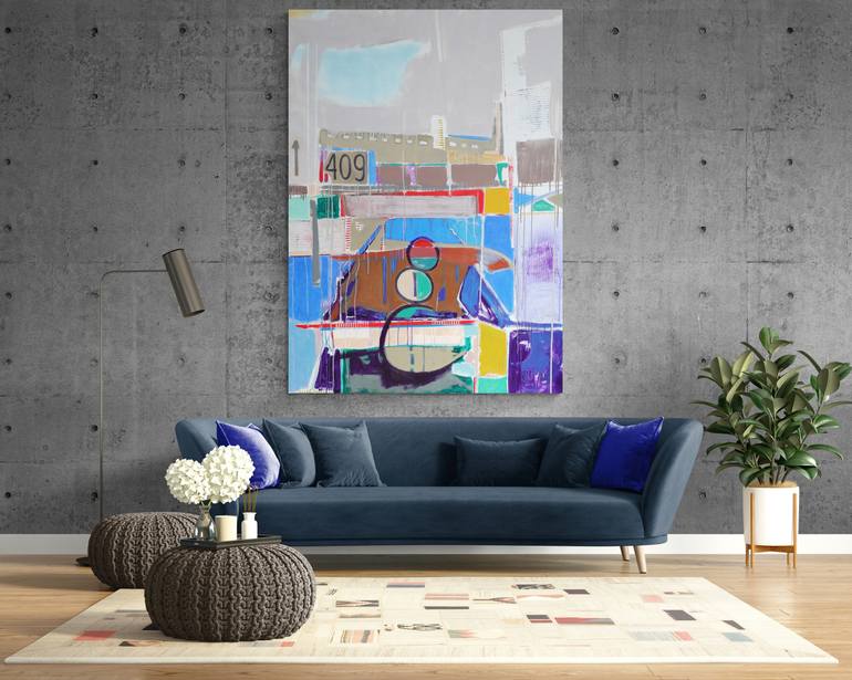 Original Abstract Expressionism Abstract Painting by Jose Fonte