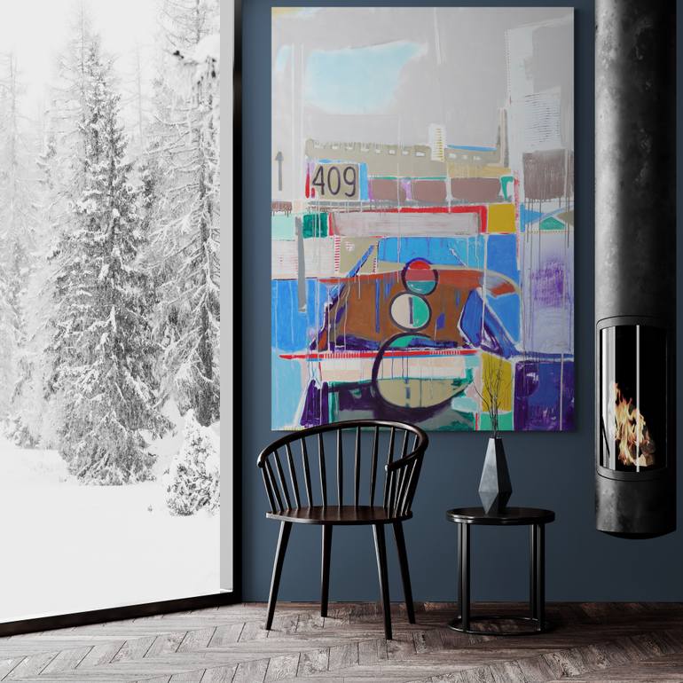 Original Abstract Expressionism Abstract Painting by Jose Fonte