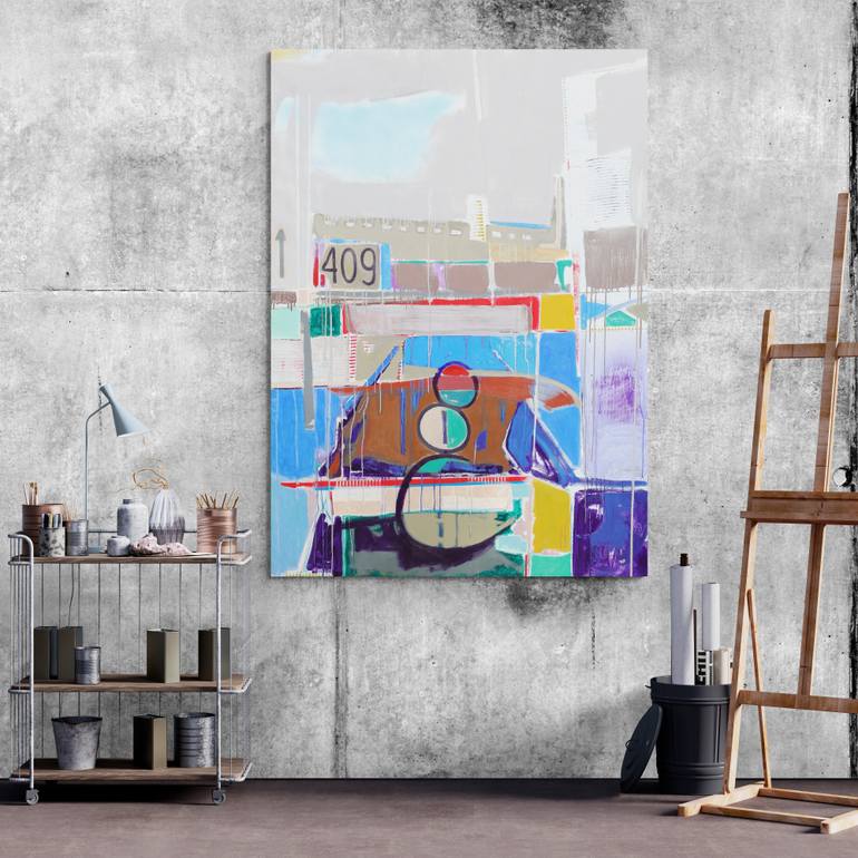 Original Abstract Expressionism Abstract Painting by Jose Fonte