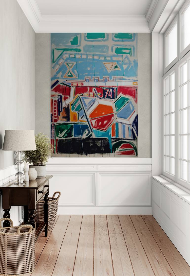 Original Abstract Expressionism Abstract Painting by Jose Fonte