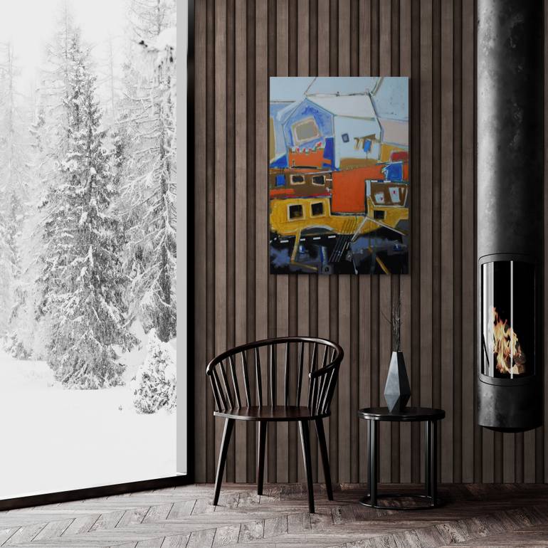 Original Abstract Fantasy Painting by Jose Fonte