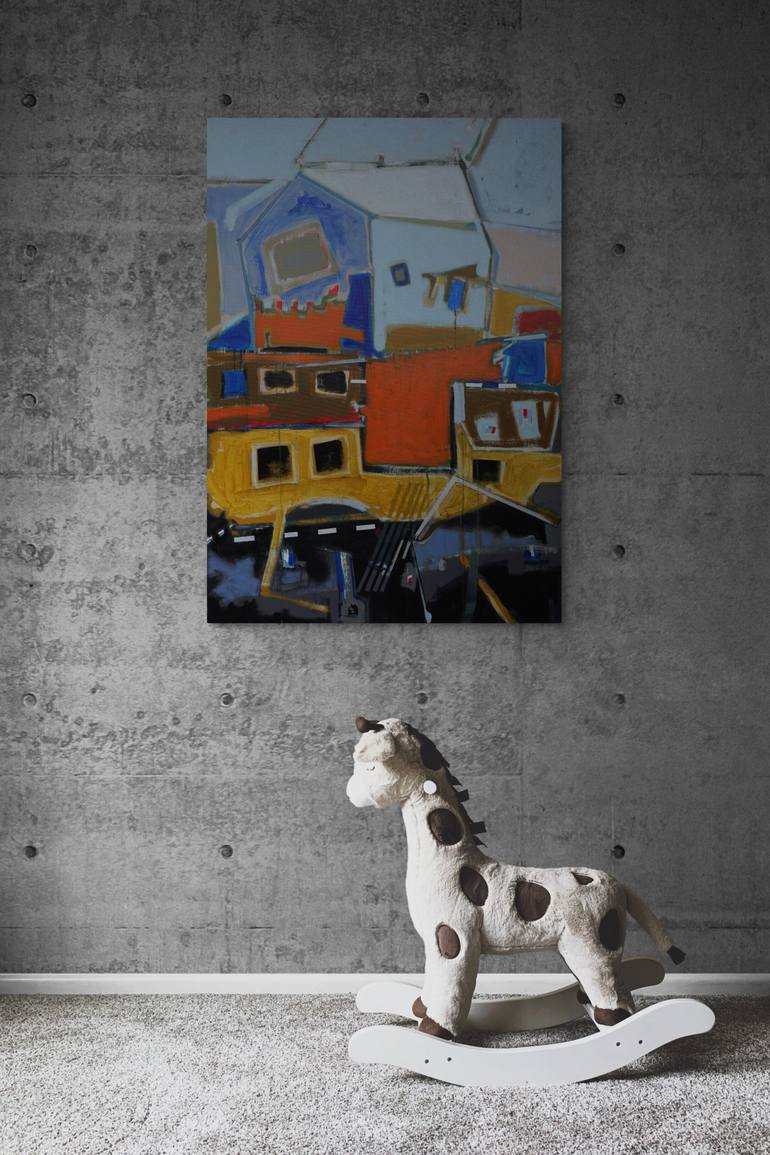 Original Abstract Fantasy Painting by Jose Fonte