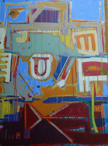 Original Abstract Architecture Paintings by José Fonte