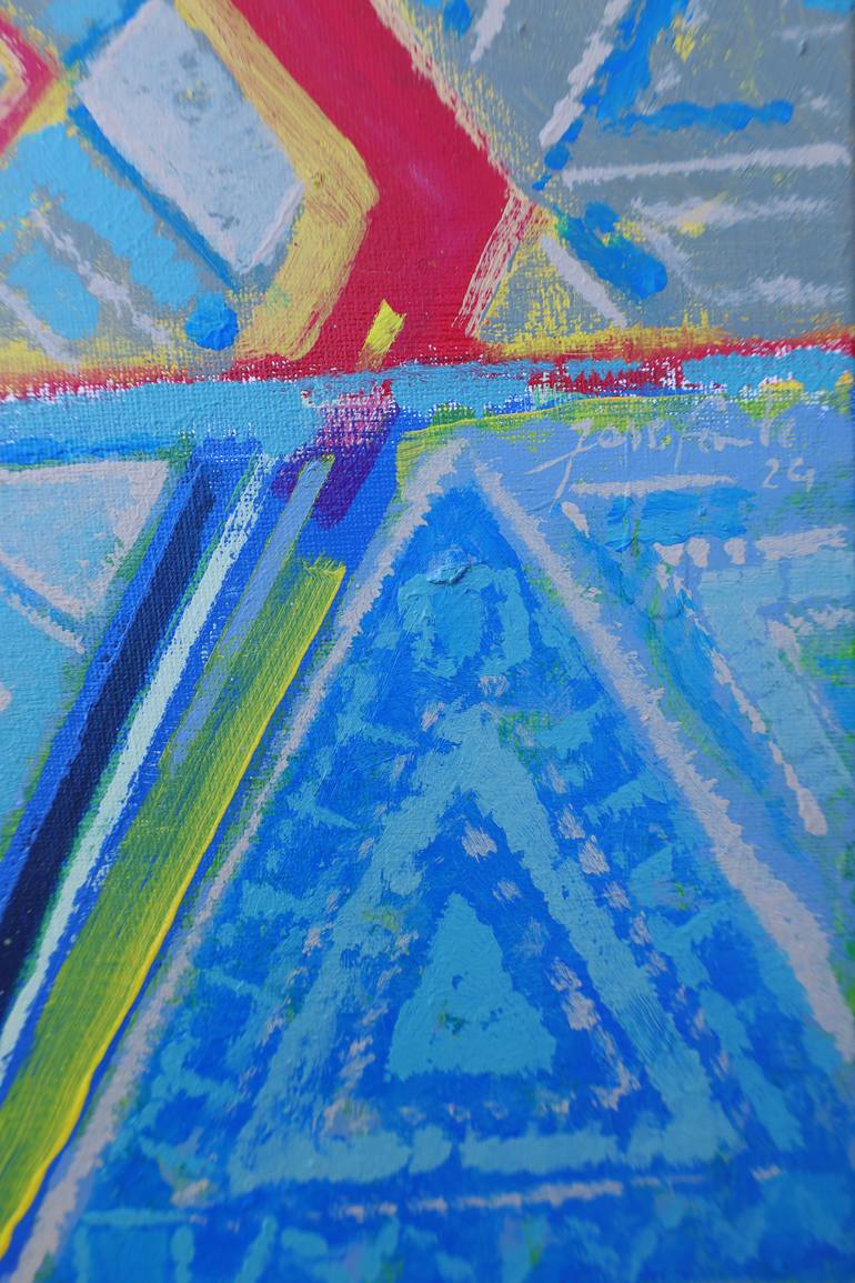 Original Abstract Expressionism Abstract Painting by Jose Fonte