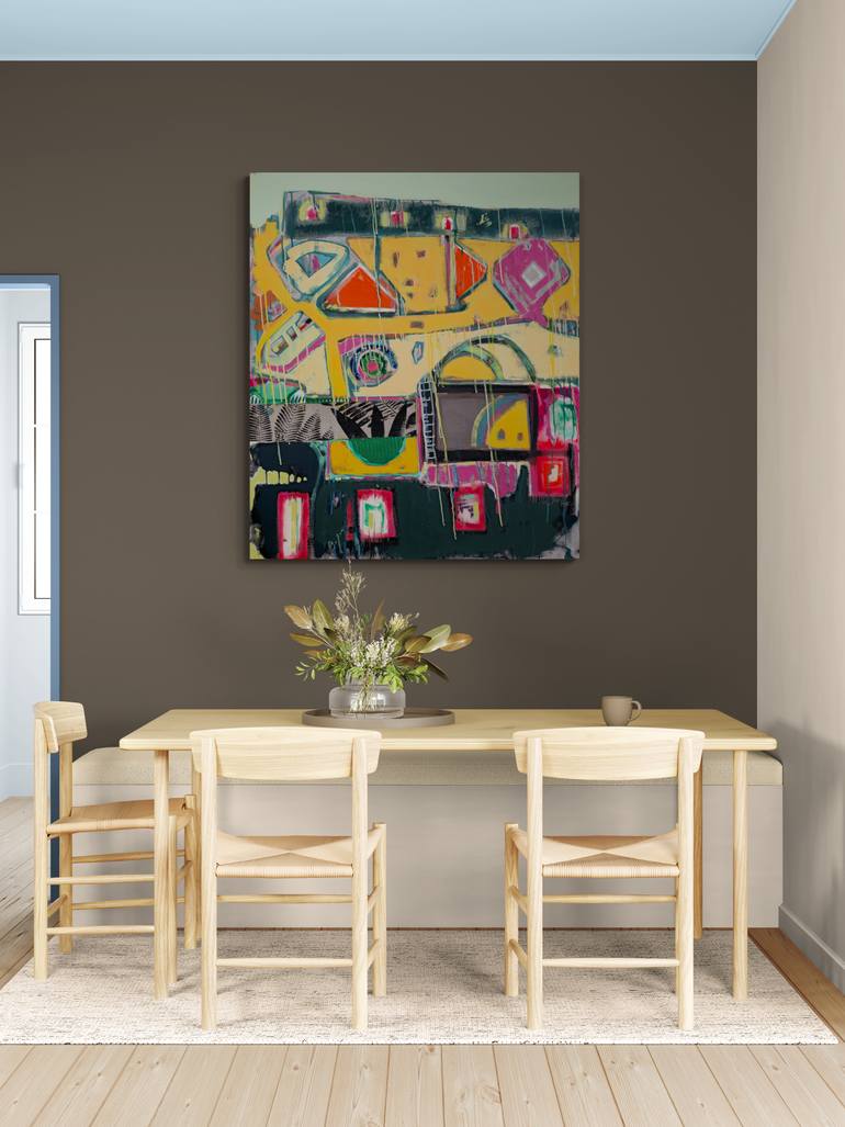 Original Abstract Expressionism Abstract Painting by Jose Fonte