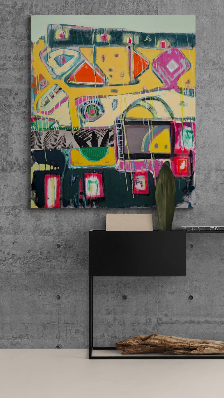 Original Abstract Expressionism Abstract Painting by Jose Fonte