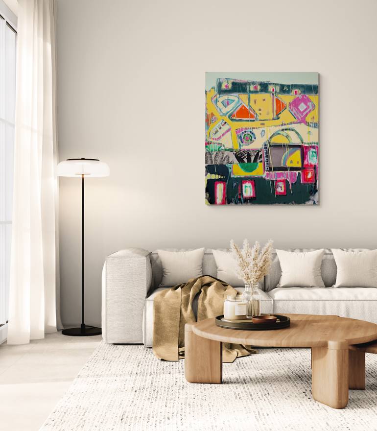 Original Abstract Expressionism Abstract Painting by Jose Fonte