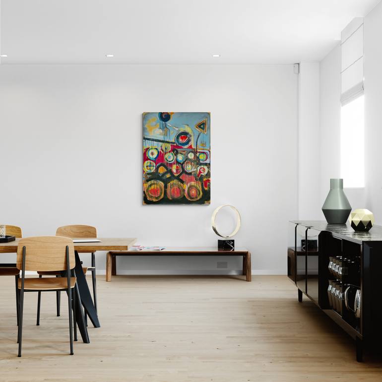 Original Abstract Expressionism Abstract Painting by Jose Fonte