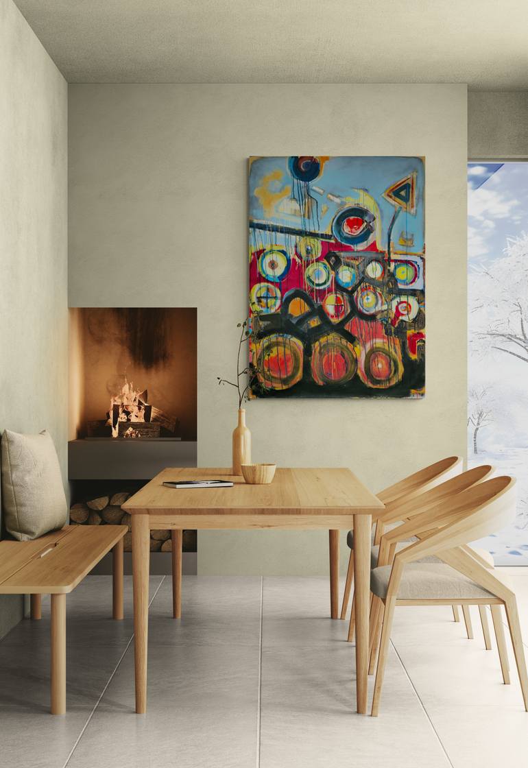 Original Abstract Expressionism Abstract Painting by Jose Fonte