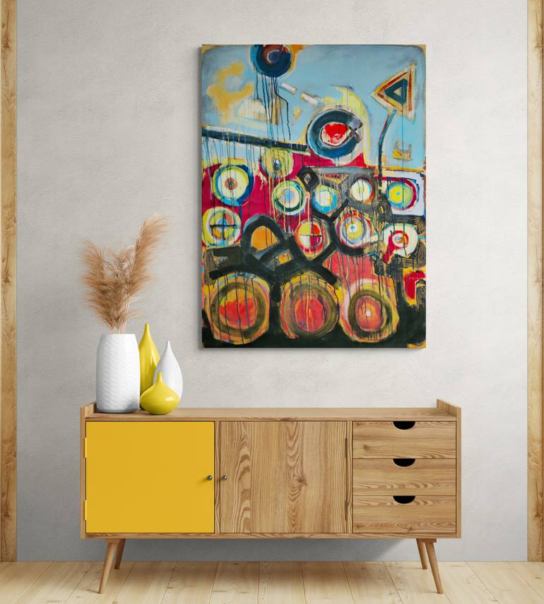 Original Abstract Expressionism Abstract Painting by Jose Fonte
