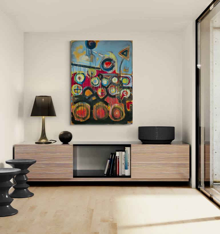 Original Abstract Expressionism Abstract Painting by Jose Fonte