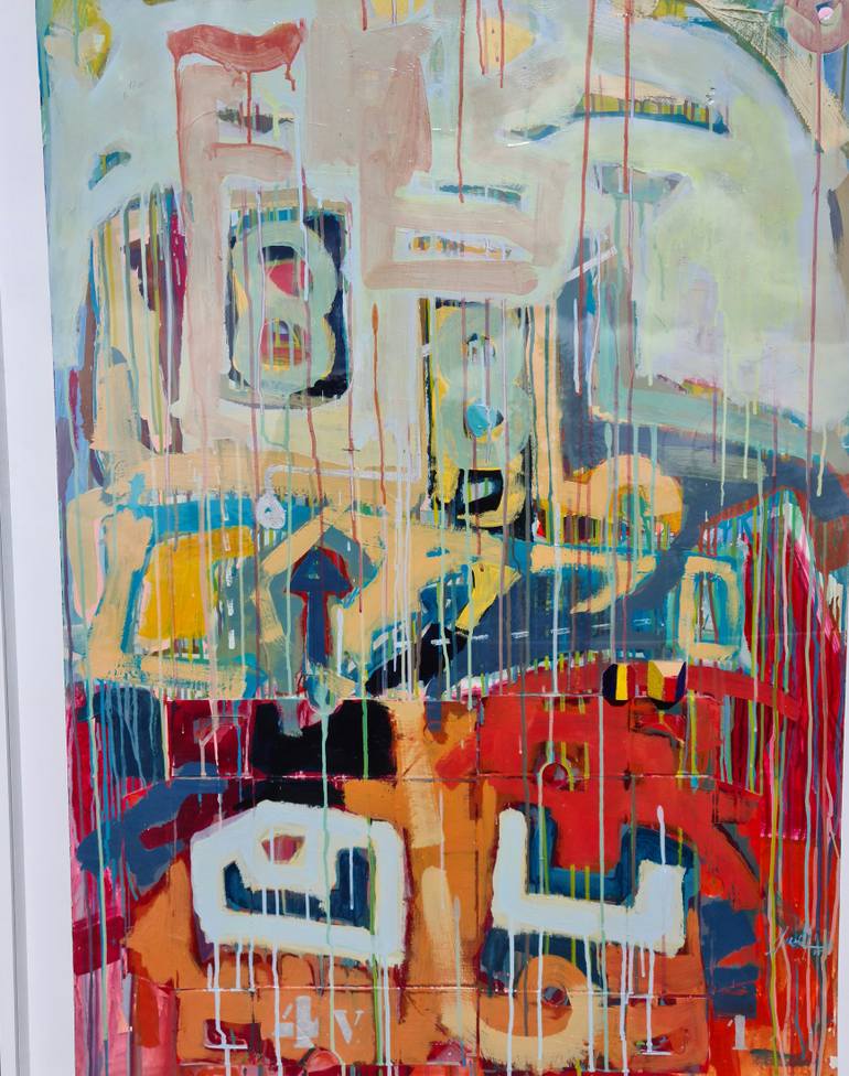 Original Abstract Expressionism Abstract Painting by Jose Fonte