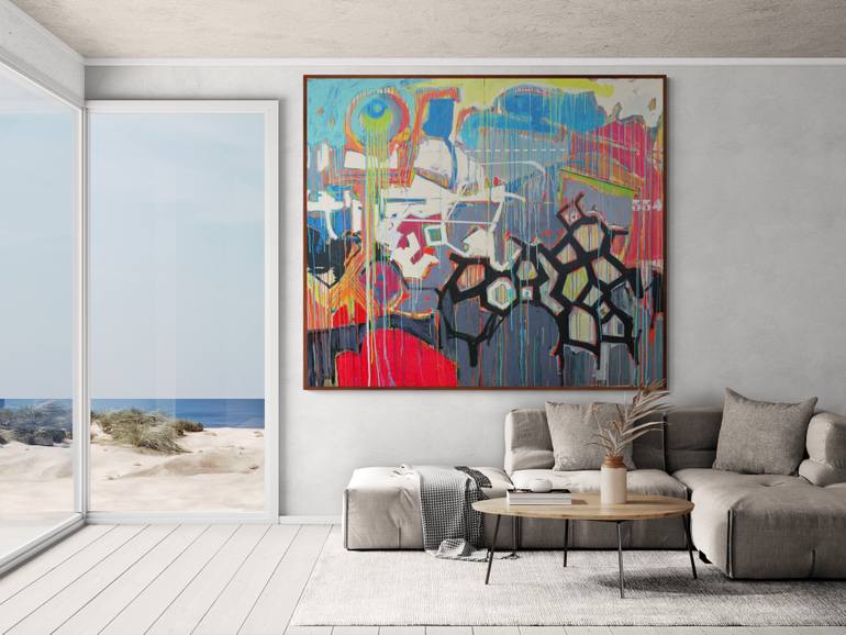 Original Abstract Expressionism Abstract Painting by Jose Fonte