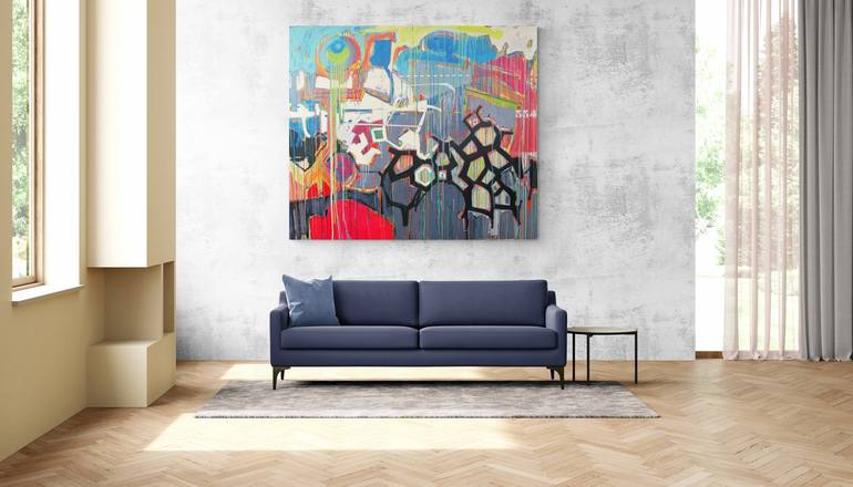 Original Abstract Expressionism Abstract Painting by José Fonte