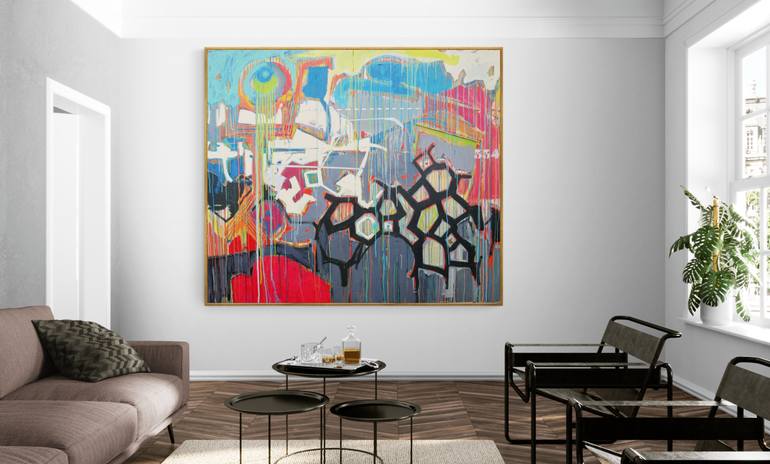 Original Abstract Expressionism Abstract Painting by Jose Fonte