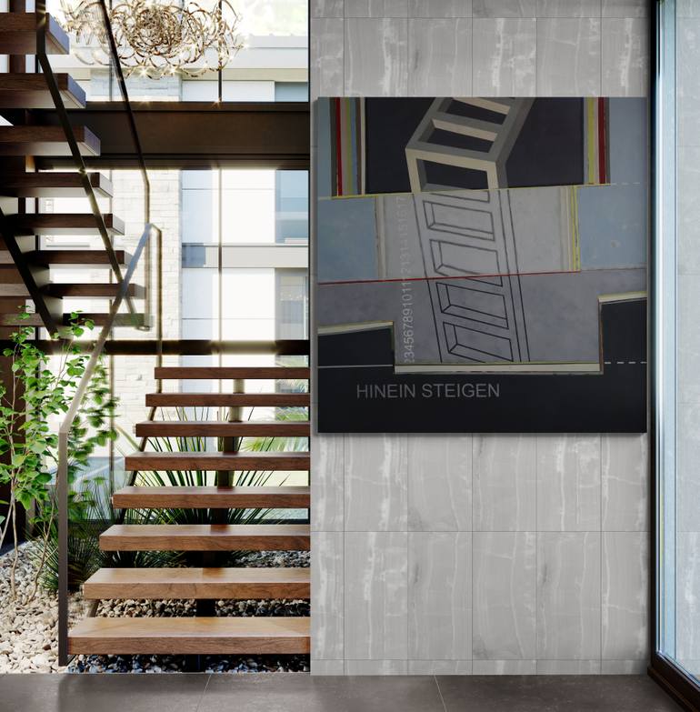 Original Abstract Family Painting by Jose Fonte