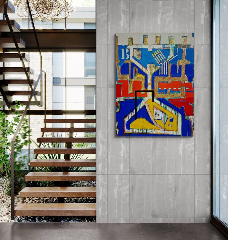 Original Abstract People Painting by Jose Fonte