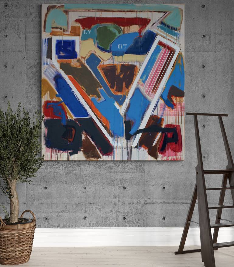 Original Abstract Love Painting by Jose Fonte